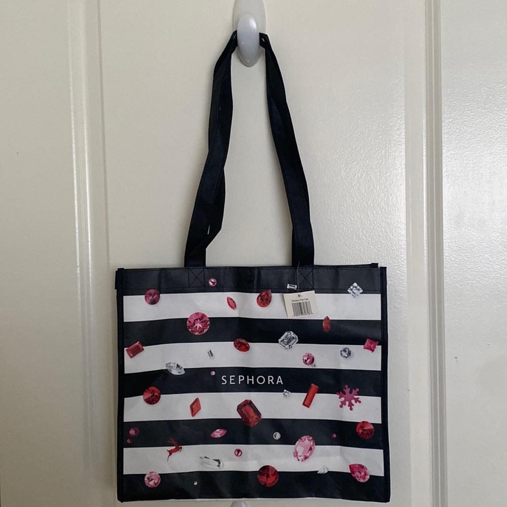 Sephora Jeweled Holiday Tote Reusable Bag